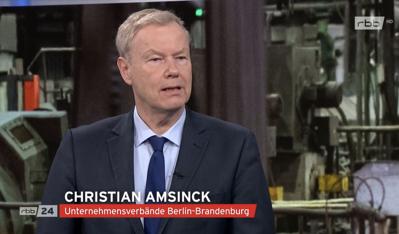 Christian Amsinck in rbb Abendschau